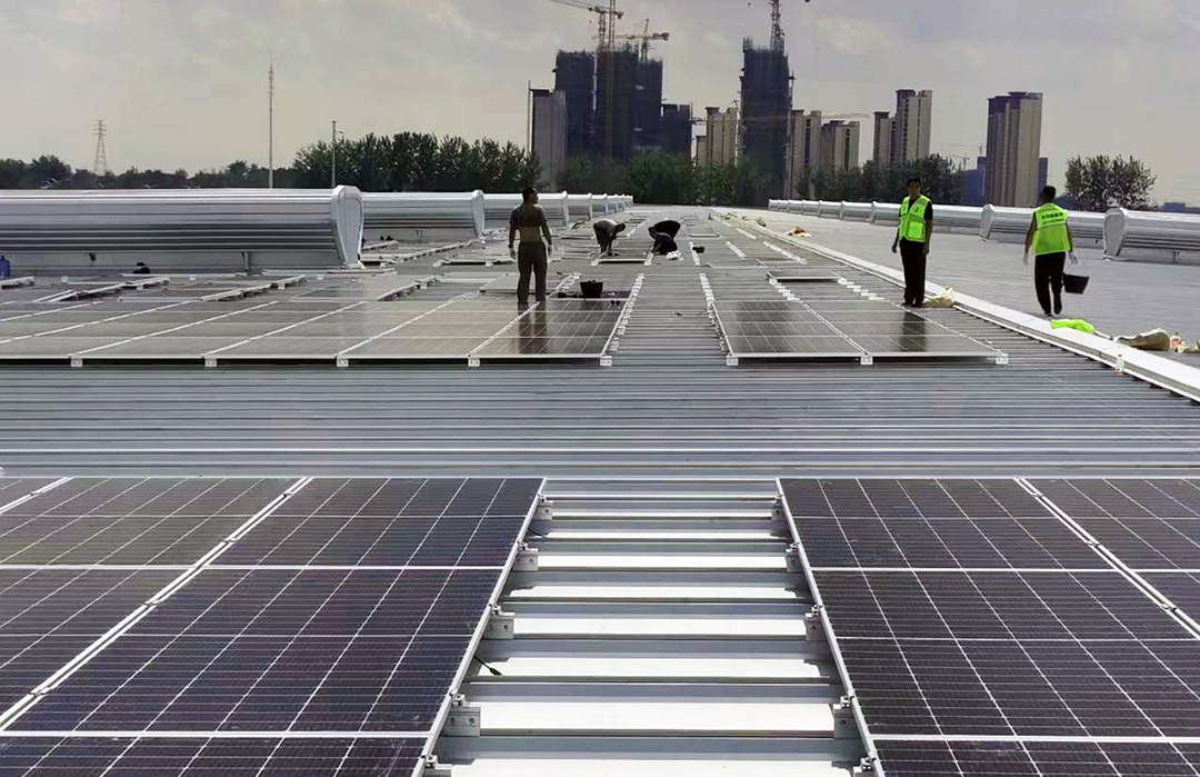 DAH Solar Suzhou โรงไฟฟ้าอุตสาหกรรมและเชิงพาณิชย์แบบเต็มหน้าจอ 2.5MW
