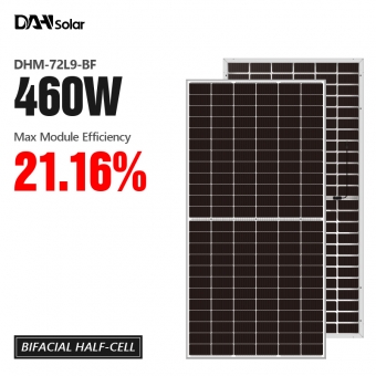 430~460W Solar Panel Bifacial Half-cell High Efficiency PV Module