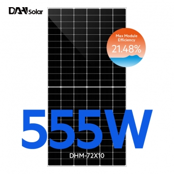 DHM-72X10-520-550W แผงเซลล์แสงอาทิตย์โมโนครึ่งเซลล์ 