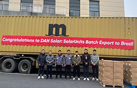 SolarUnit Batch ส่งออกไปยังตลาดบราซิลและยุโรป